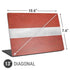 Latvia Flag Distressed Universal Laptop 13in (10.6 x 7.6in) Skin
